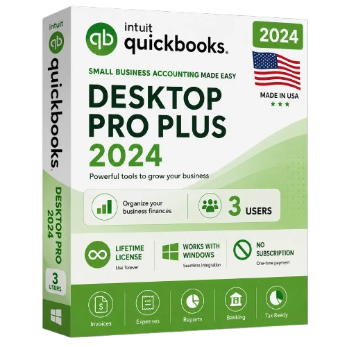 QuickBooks Desktop Pro Plus 2024 (3 Users)