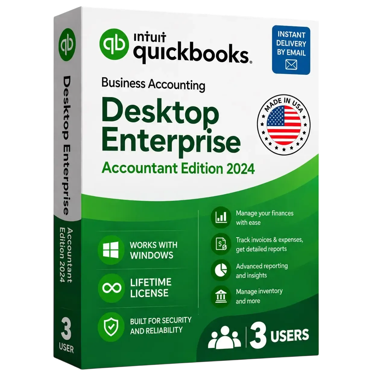 QuickBooks Desktop Enterprise Accountant 2024 (3 Users) | US Edition