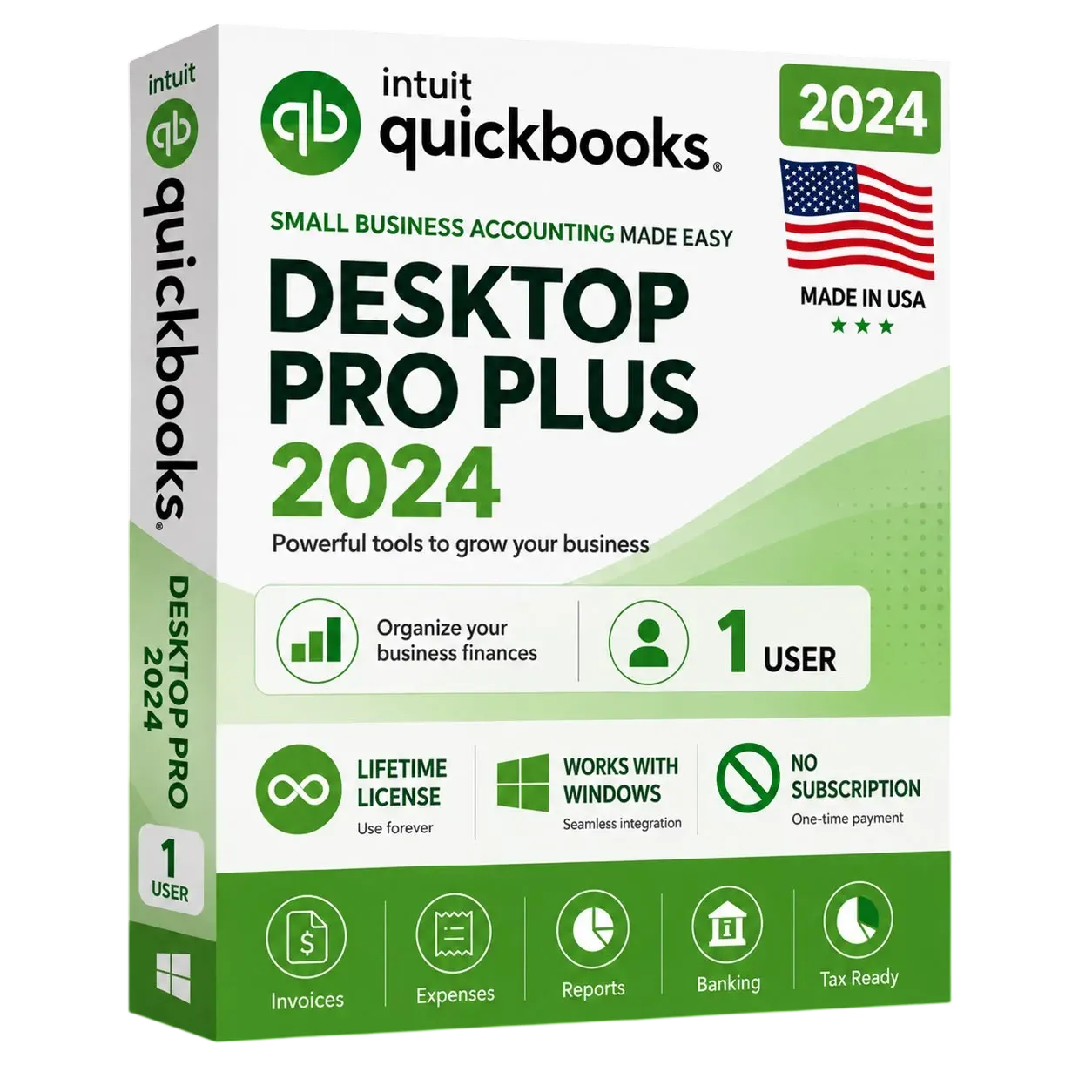 QuickBooks Desktop Pro Plus 2024 (1 User) | US Edition