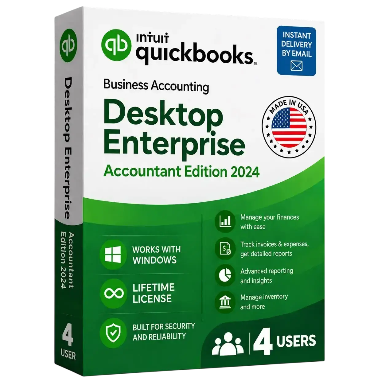 QuickBooks Desktop Enterprise Accountant 2024 (4 Users) | US Edition
